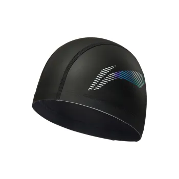 LiNing Fabric-Coated Swim Cap PU Unisex 26CM Black