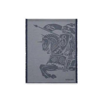 Burberry Knit Scarves Men's Indigo