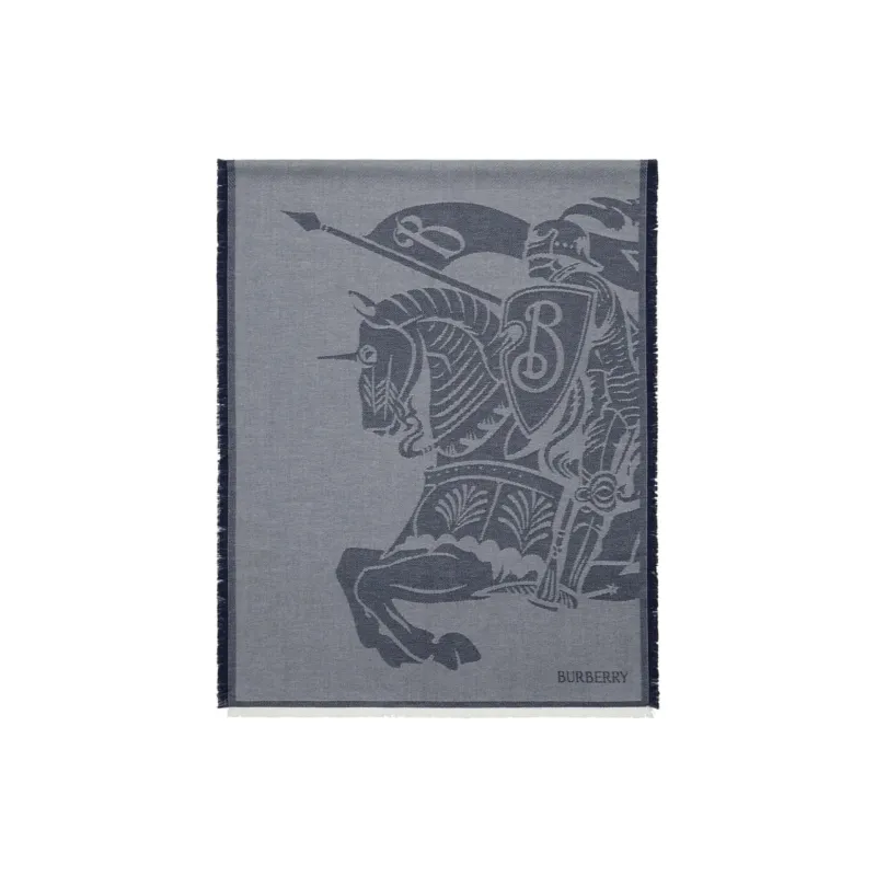 Burberry Knit Scarves Men's Indigo-0