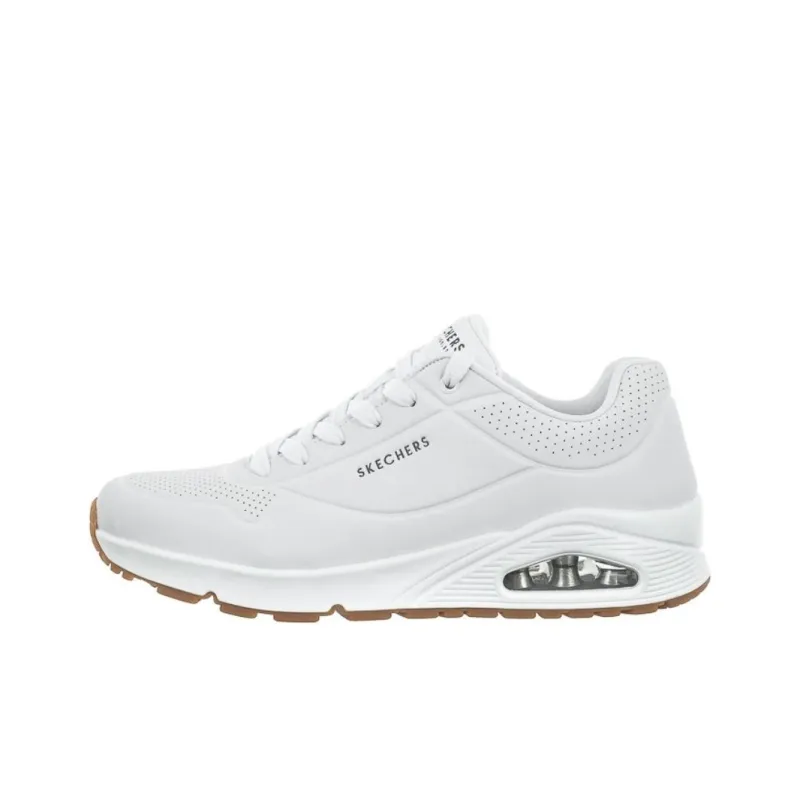 Skechers Uno Cushioning Low Top Casual Shoes Men's White-0