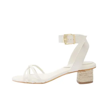 Schutz Alexandra Strap Sandals 4cm Women's White