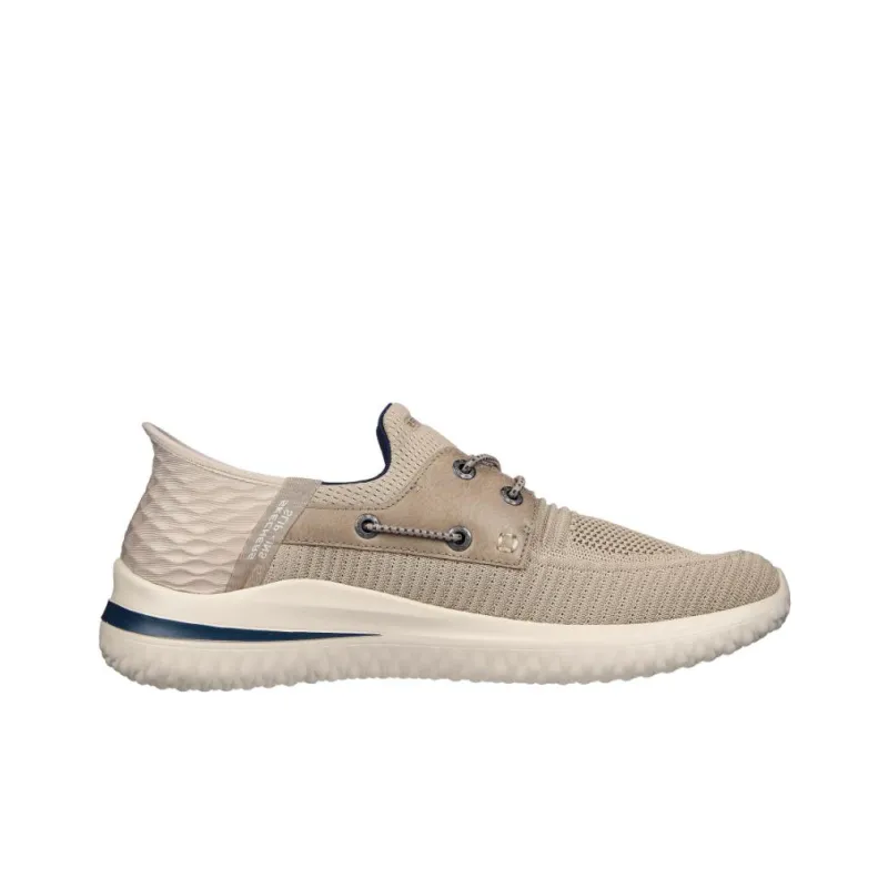 Skechers Hands Free Slip Ins Cushioning Abrasion Resistant Lightweight Low Top Casual Shoes Men's Taupe-1