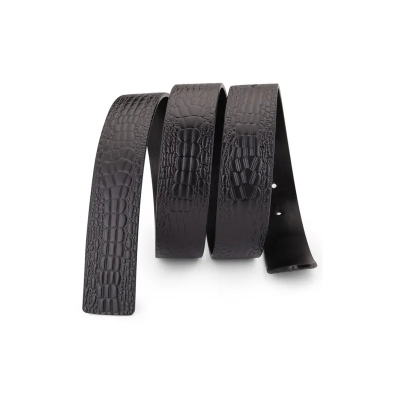 Cows Reign Without Head Plate Buckle No Head Strap Leather Belts Men's Width 3.4CM-1