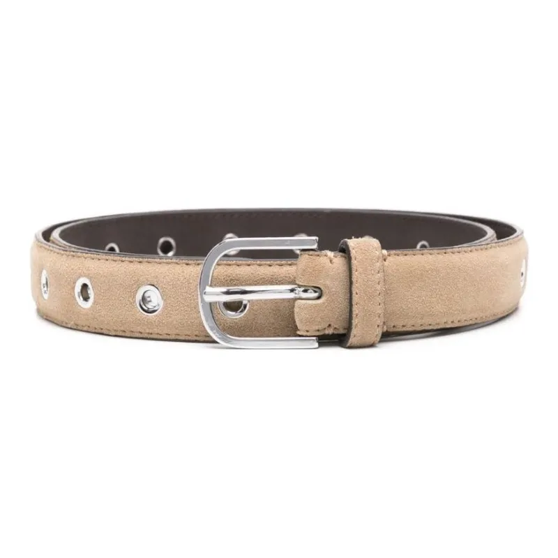 TOTEME Eyelet embelishmet Leather Belt-0