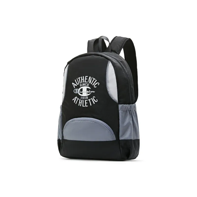 Champion Fabric Backpack Regular Unisex Black/Light Gray/Dark Brown-1
