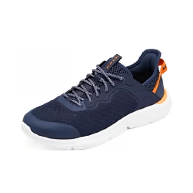 Skechers Cushioning Abrasion Resistant Breathable Low Top Casual Running Shoes Men's Blue-2