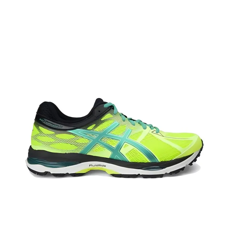 Asics Gel-Cumulus 17 Anti-Slip Wear-Resistant Low-Top Running Shoes Men's Neon Green-1