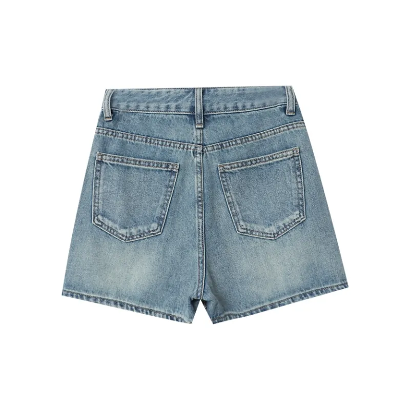 CHARM PICK Denim Short Skirts Women's Blue-1