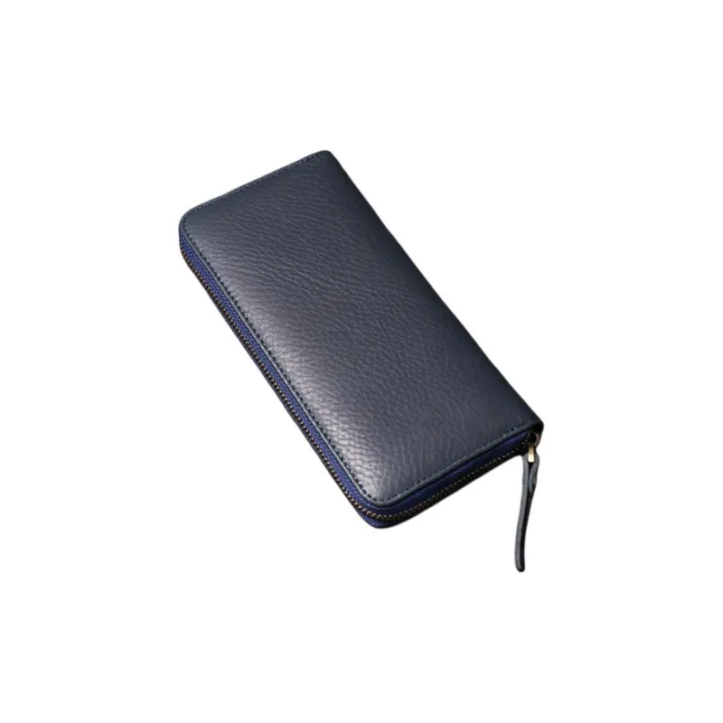 LARTIGENT Cow Leather Clutch Regular Men's Black/Royal Blue-5