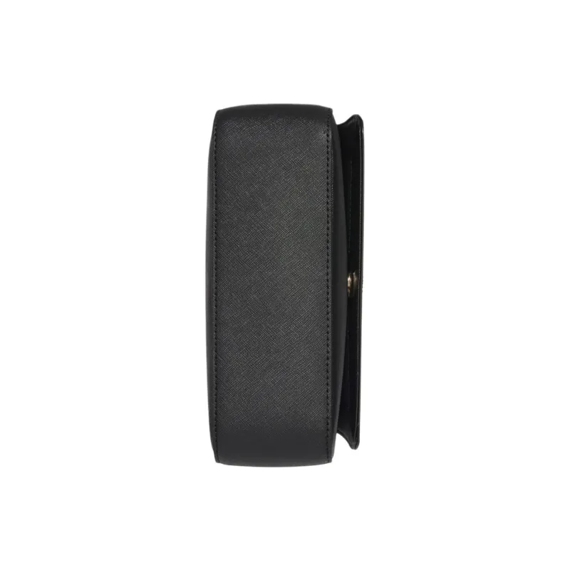 DKNY Leather Shoulder Bag Crossbody Bag Small Size Women's Black-3