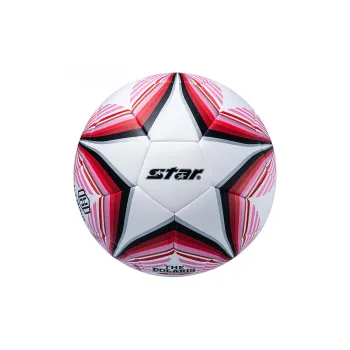 Star Size 5 Ball Soccer PU Seamless Thermal bonding Unisex White Red