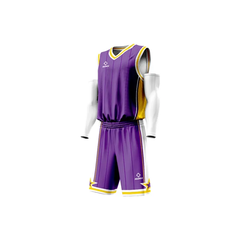 RIGORER Breathable Sweat-Wicking Quick Heat Dissipation Basketball Apparel Basketball Match Set Unisex-28