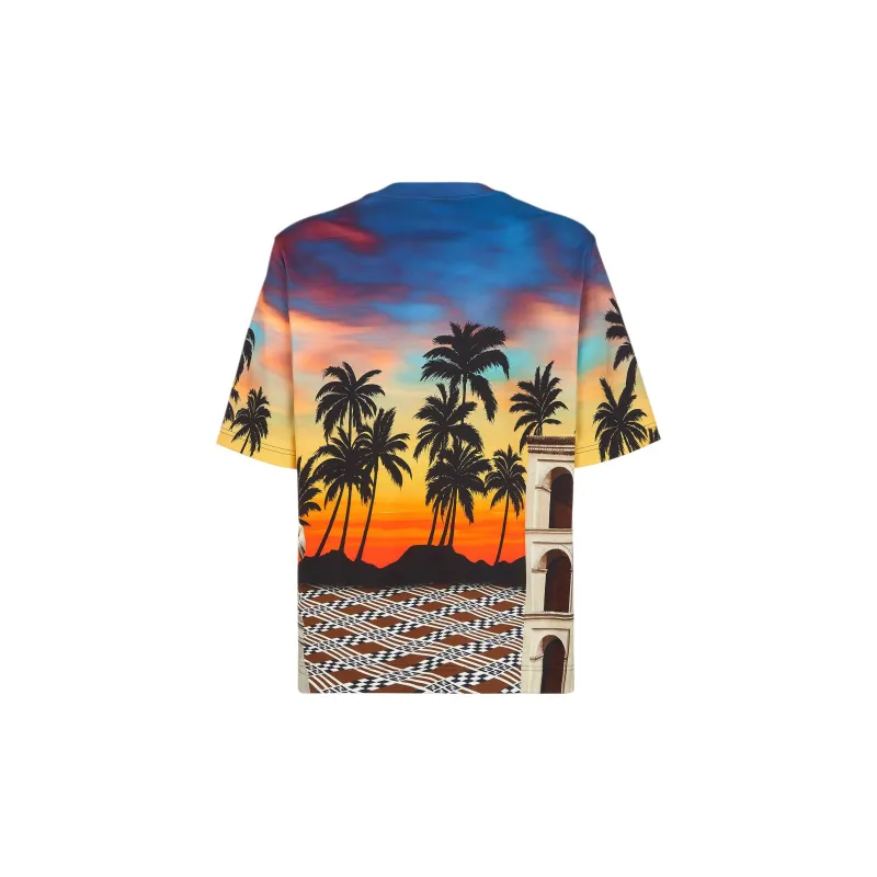 FENDI Graphic Printed Crewneck T Shirt-1