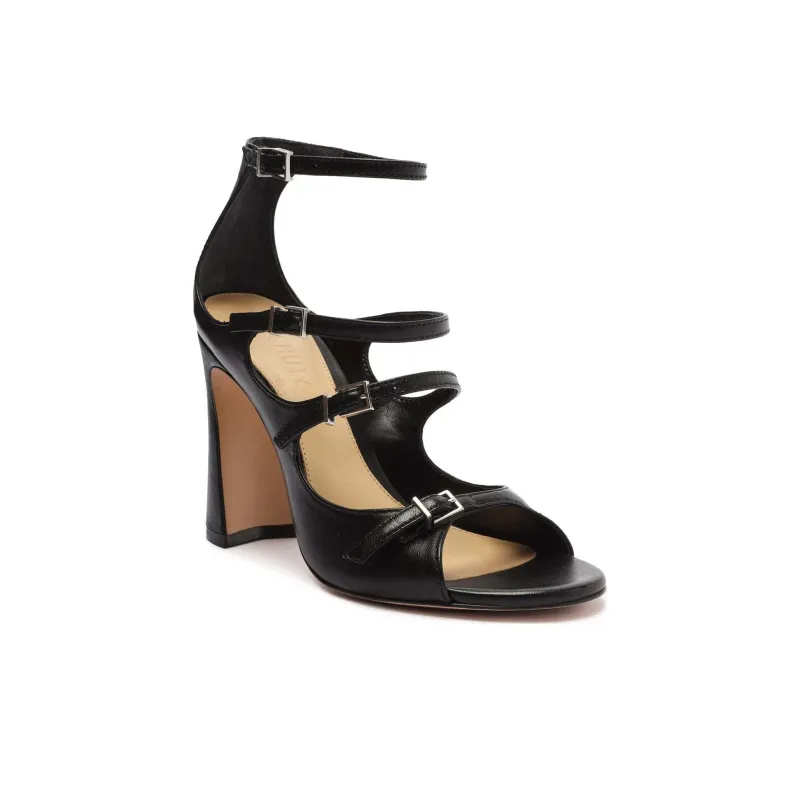 Schutz Roman Sandals 10cm Women's Black-3