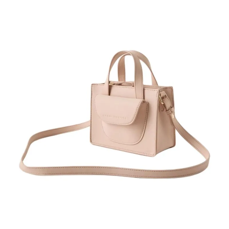 ZARA Polyurethane Tote Bag Shopping Bag Handbag Regular Women's Rose Red-1
