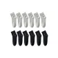 [Box Included 12 Pack]6 Black & 6 Light Gray