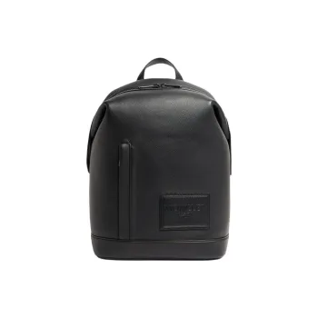 Moncler Canvas With Leather Backpack Men's Black