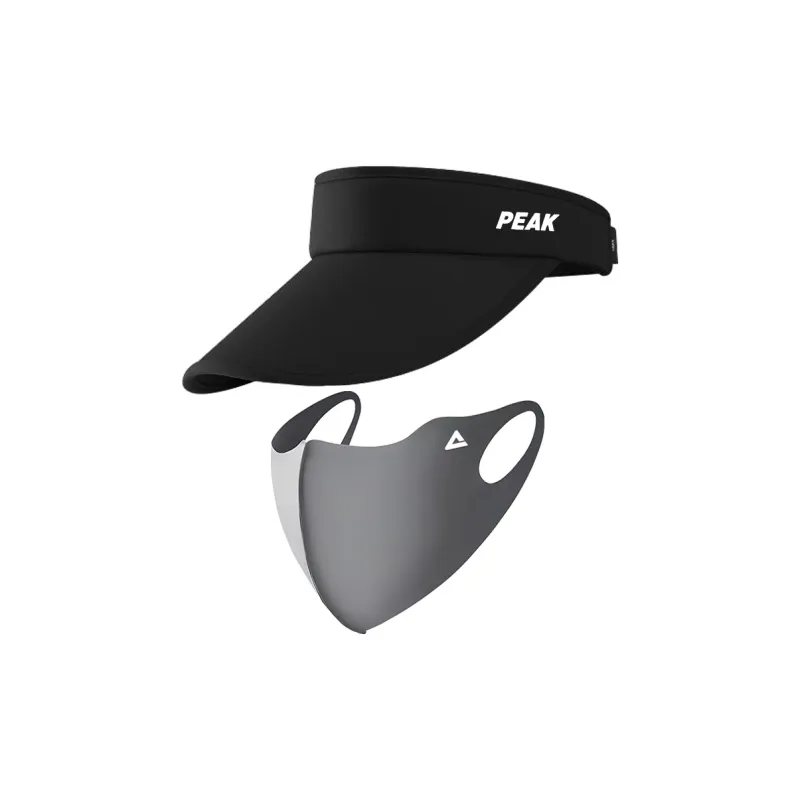 PEAK Double Layer Polyester PVC Sun Protection Hats Unisex Black, Dark Gray-10