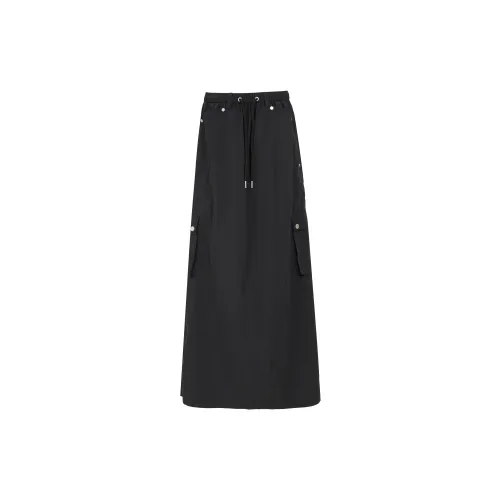 ZRZV Casual Long Skirts Women's Black Long Skirts