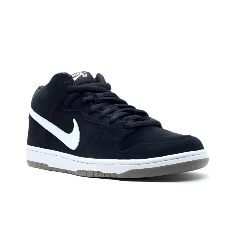 Nike Sb Dunk Mid Pro Black White-2