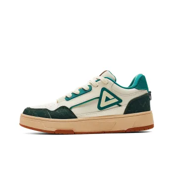 PEAK Skateboard Shoes Men Low-Top Light Khaki/Iron Gray Green