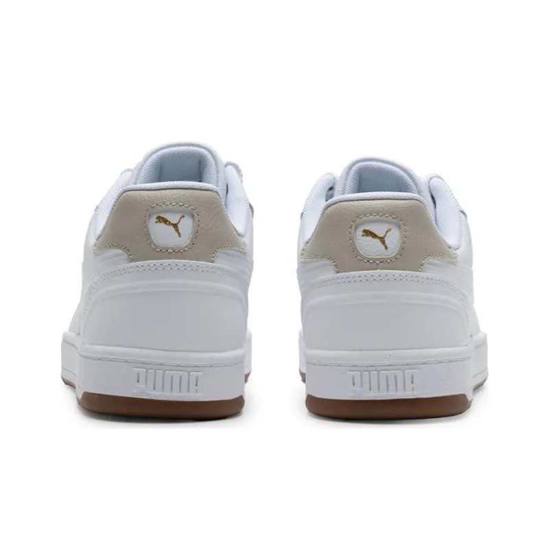 PUMA Caven 2.0 Wear Resistant Low Top Skateboard Shoes Unisex White-3