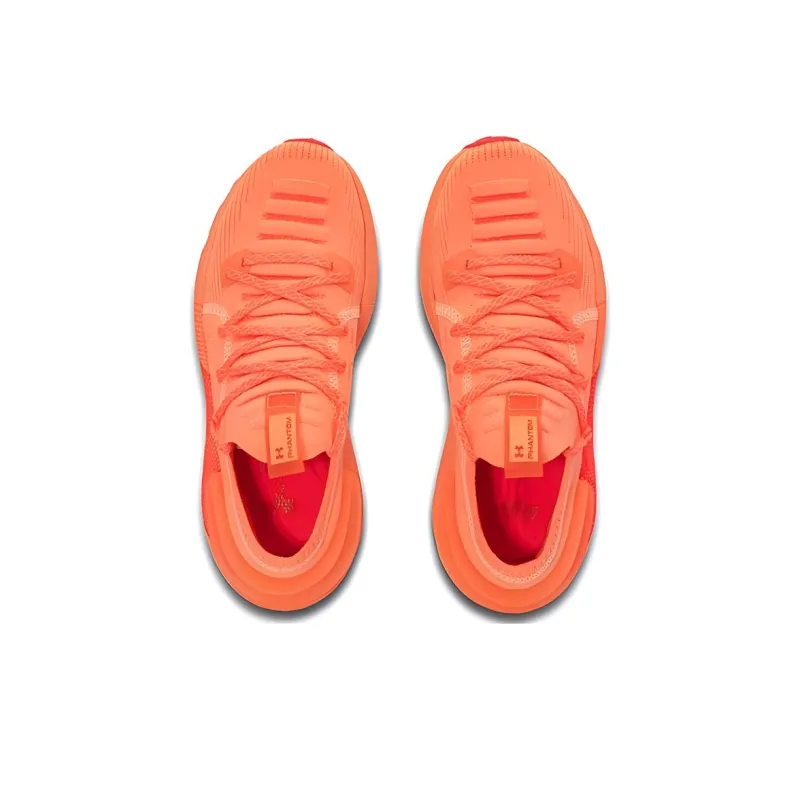 Under Armour HOVR Phantom 3 Cushioning Wear Resistant Rebound Low Top Running Shoes Women's Orange-3