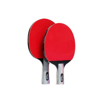 JEEANLEAN Ping Pong Paddles Unisex All Wood Carbon Fiber Red