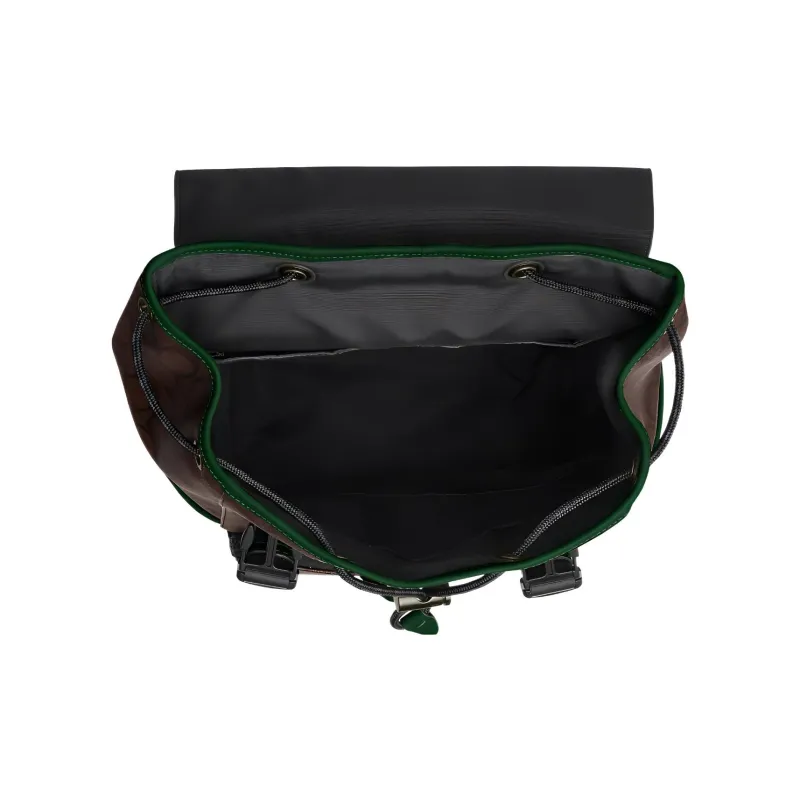 COACH Track PVC With Fabric And Cow Leather Backpack Large Size Men's Dark Pine Wood & Green-3