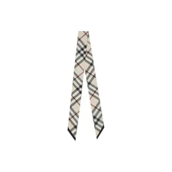 Burberry Silk Scarves Women's Black