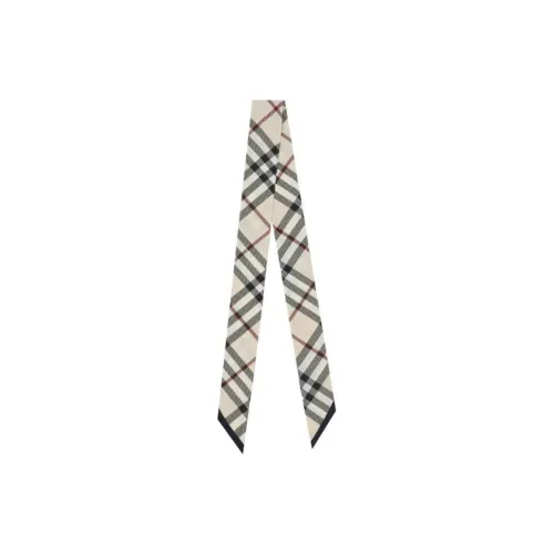 Burberry Silk Scarves Women's Black