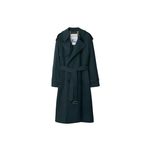 Burberry Trench Coats Men Green