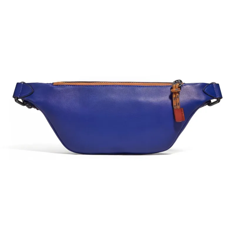 COACH Rivington Cow Leather Waist Bag Chest Bag Tubas Men's Royal Blue-2