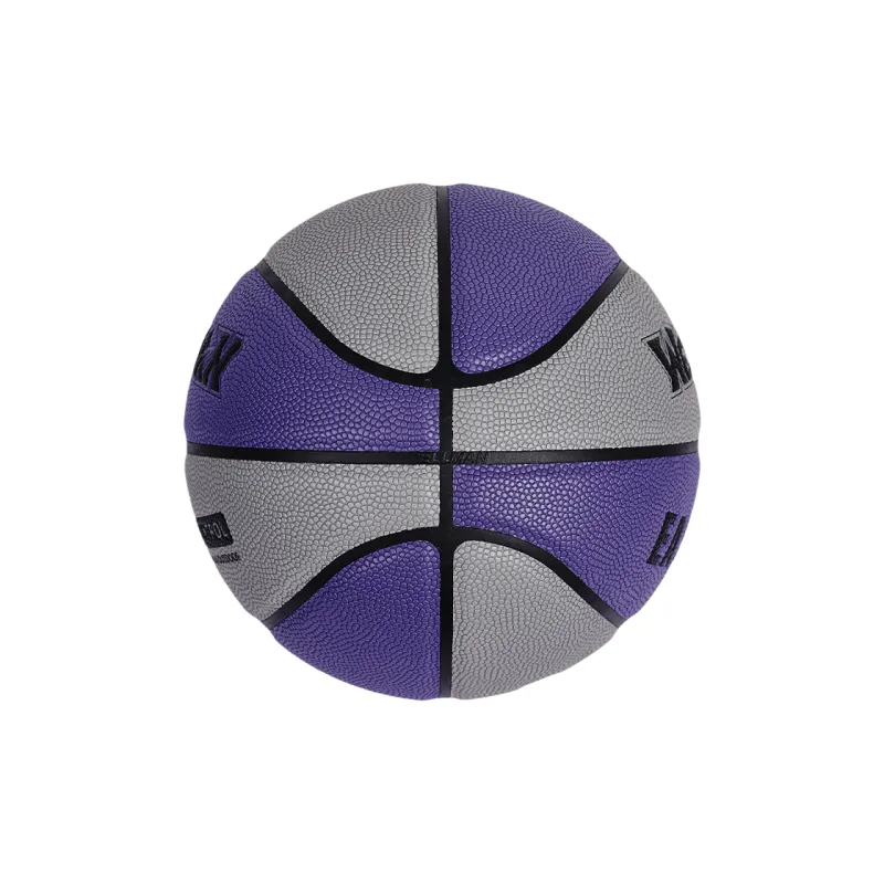WELLman PU Basketball Gray Purple Size 7 Training Unisex-2