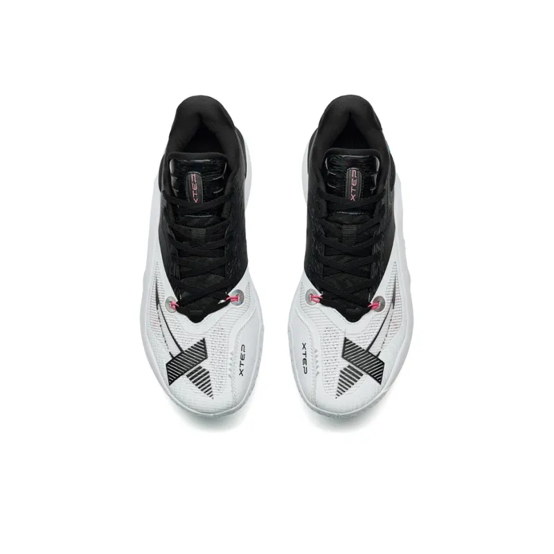 XTEP Magic Claws Wear Resistant Slip Resistant Low Top Basketball Shoes Men's New White/Black-5