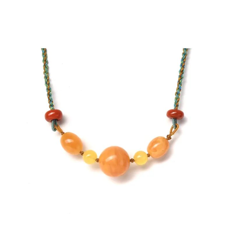 Abby's Wonderland Beeswax Fine Jade Necklaces Unisex-4