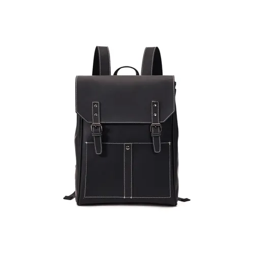 CARTELO PVC Laptop Backpack Medium Size Unisex Black