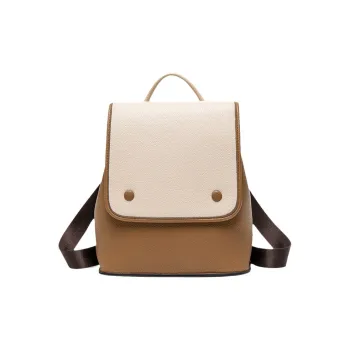 TTaG．baG Cow Leather Backpack Women's Black/Coffee/Brown