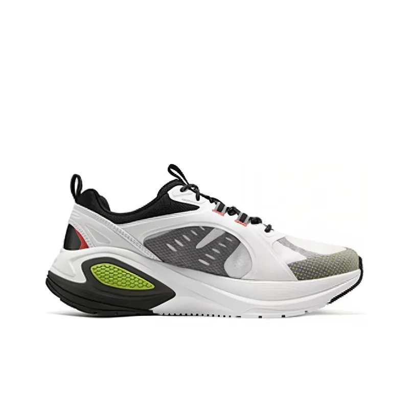 Skechers Cushioning Rebound Low Top Running Shoes Men's White-1