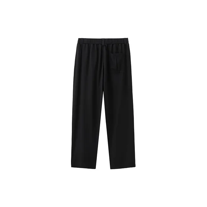 PEACEBIRD MEN Casual Pants Men Black 1 Straight Fit-1