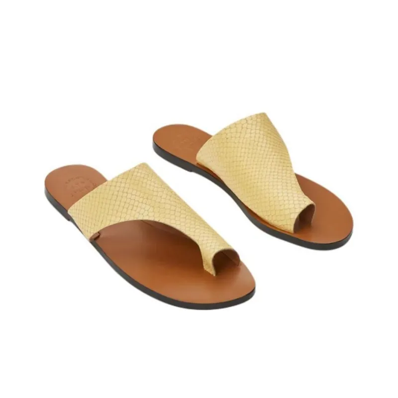 ATP Atelier Slip-Resistant Flip Flops Women's Yellow-3