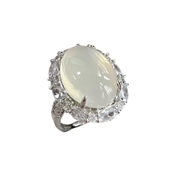 Xifeng Building Chalcedony Rings Women's