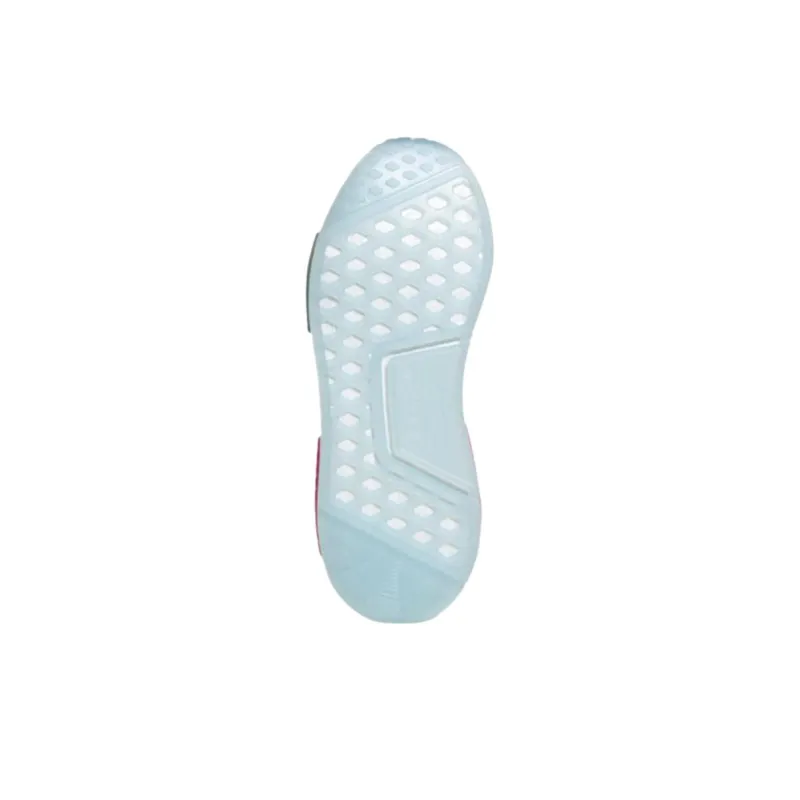 Adidas Nmd R1 White Halo Blue Shock Pink Women's-5