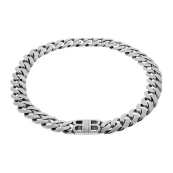 Balenciaga FW24 PITBULL NECKLACE IN ANTIQUE SILVER