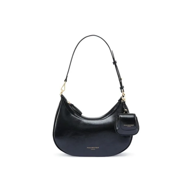 PAULS BOUTIQUE Artificial Leather Handbag Shoulder Bag Women's Black-0