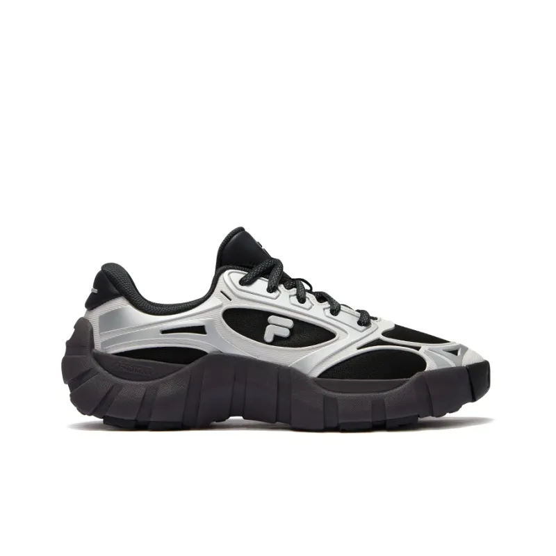 FILA FUSION BONE DX Spine Shoes Coverage Low-Top Casual Shoes Men's Black Gray-3