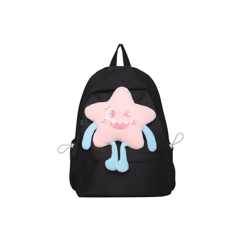 GEERDUN Nylon Backpack Women's Yellow/Black/Pink/Red-2