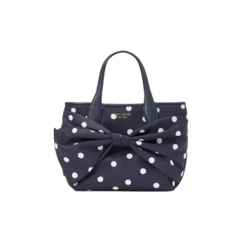 Kate Spade Recycled Nylon Tote Bag Shopping Bag Shoulder Bag Handbag Women's Dark Blue Multicolor