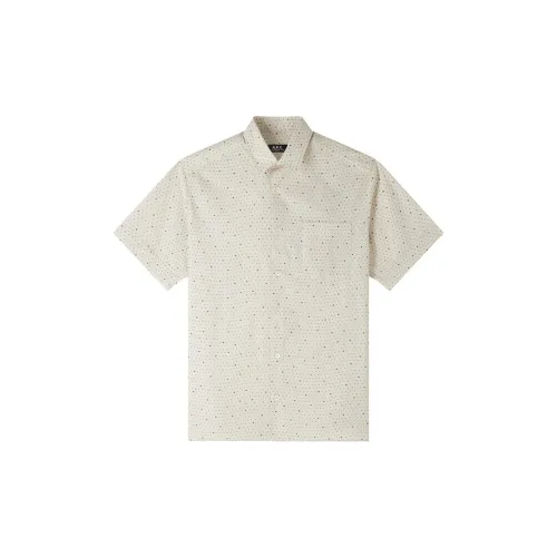 A.P.C Shirts Men Beige