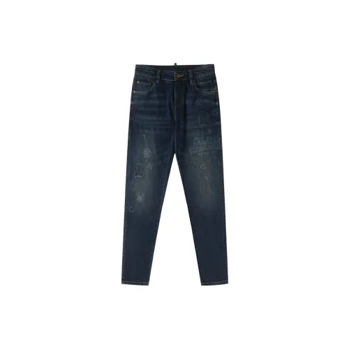 C'N'C Jeans Men Denim Blue